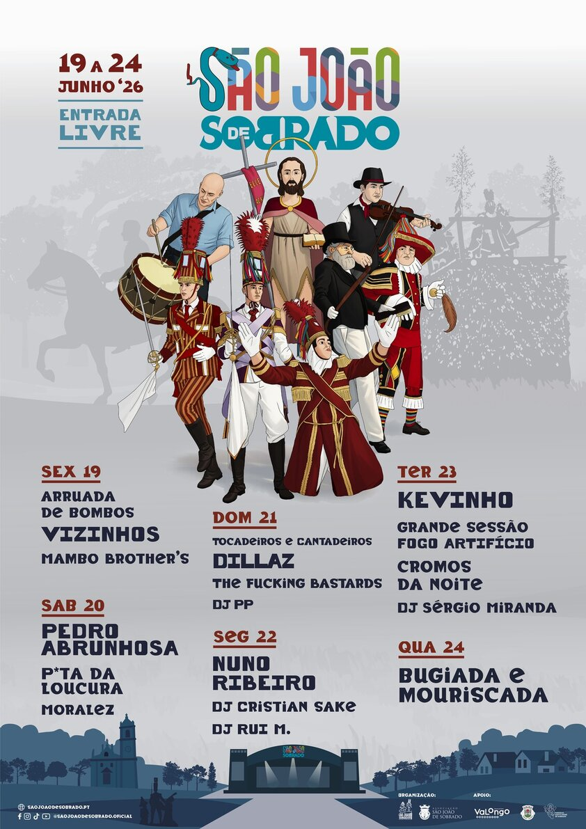 Cartaz São João de Sobrado 2026